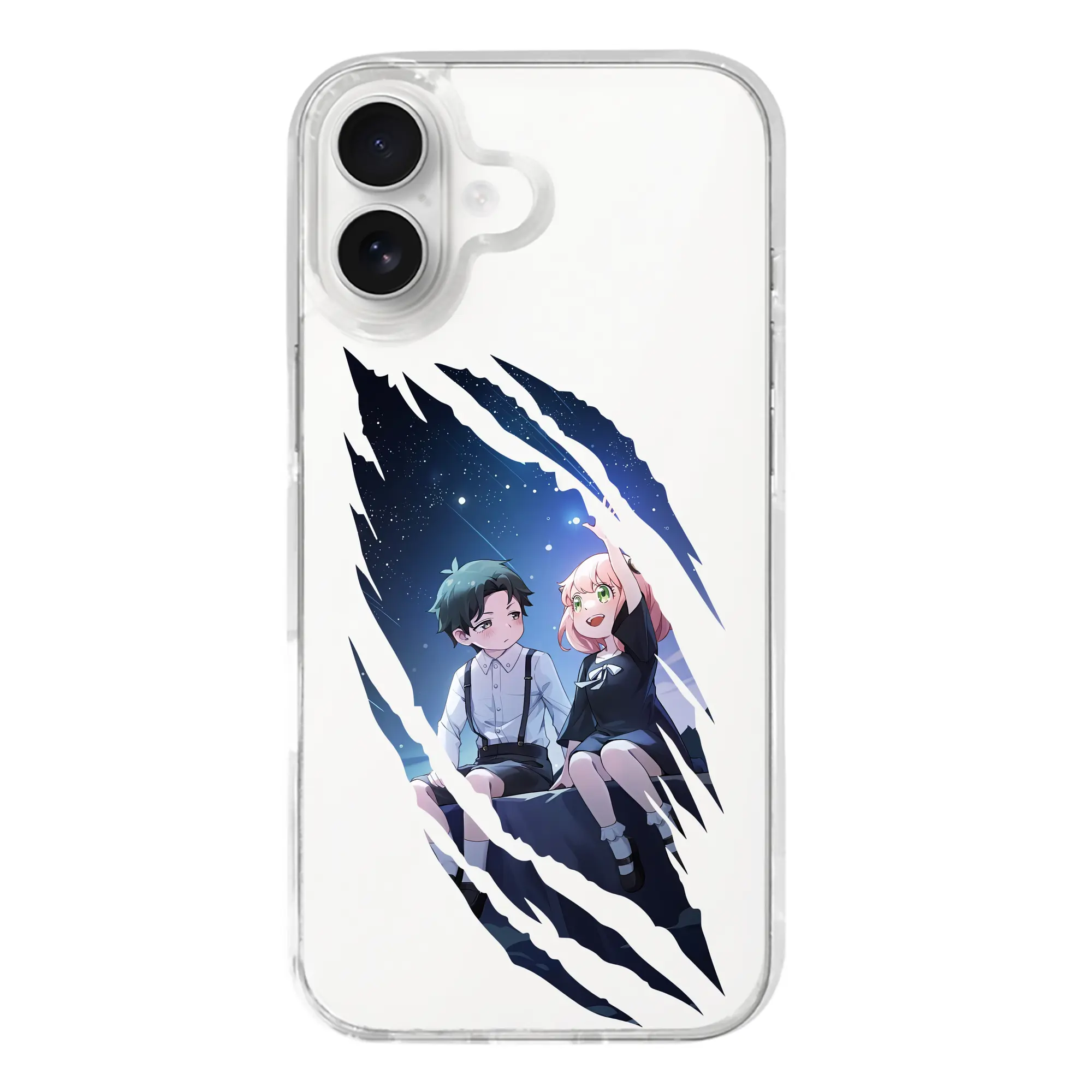 スパイファミリー グッズ,アーニャ・フォージャー（Anya Forger） - iPhone 17シリーズ 透明スマホケース – 薄型・耐衝撃・精密フィット保護カバー